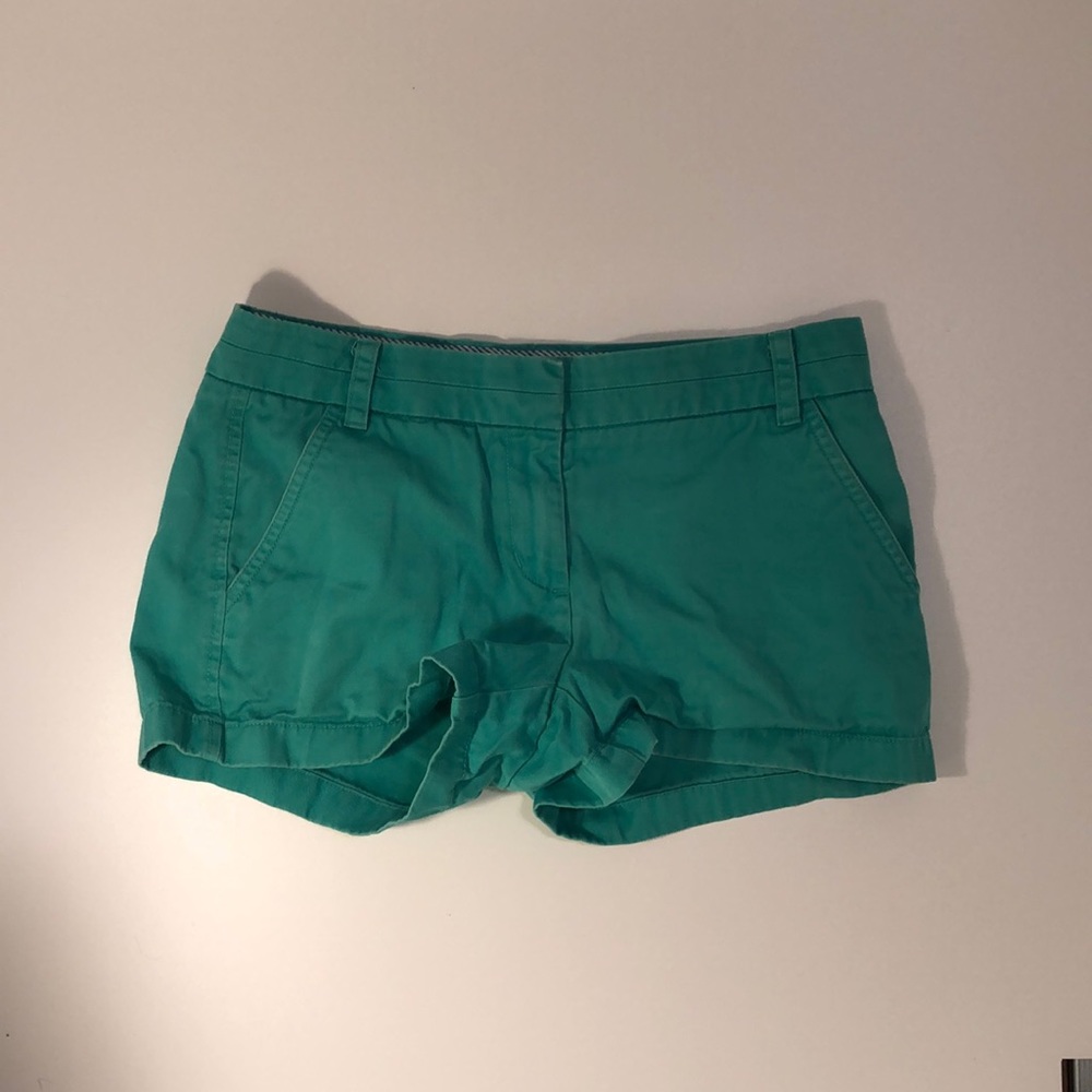 Turquoise Chino Shorts